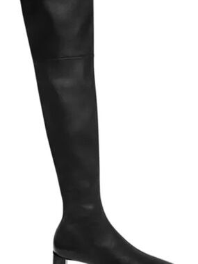 Alexander Wang Black Over-the-Knee Leather Boots
